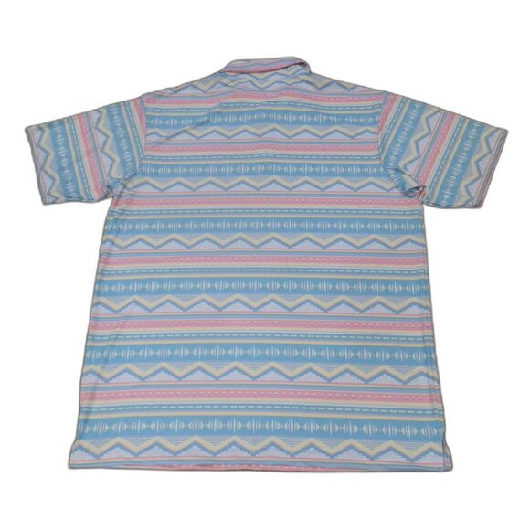 Bad Birdie Men's Aztec Print Polo Shirt Size 3XL - Picture 2 of 3